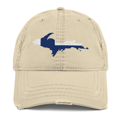 Michigan Upper Peninsula Distressed Dad Hat (FInnish Edition)