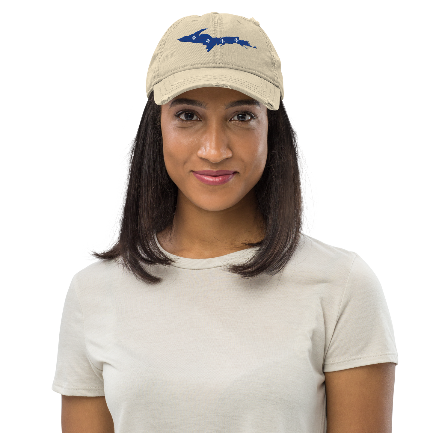 Michigan Upper Peninsula Distressed Dad Hat (French-Canadian Edition)