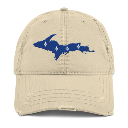 Michigan Upper Peninsula Distressed Dad Hat (French-Canadian Edition)