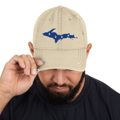 Michigan Upper Peninsula Distressed Dad Hat (French-Canadian Edition)