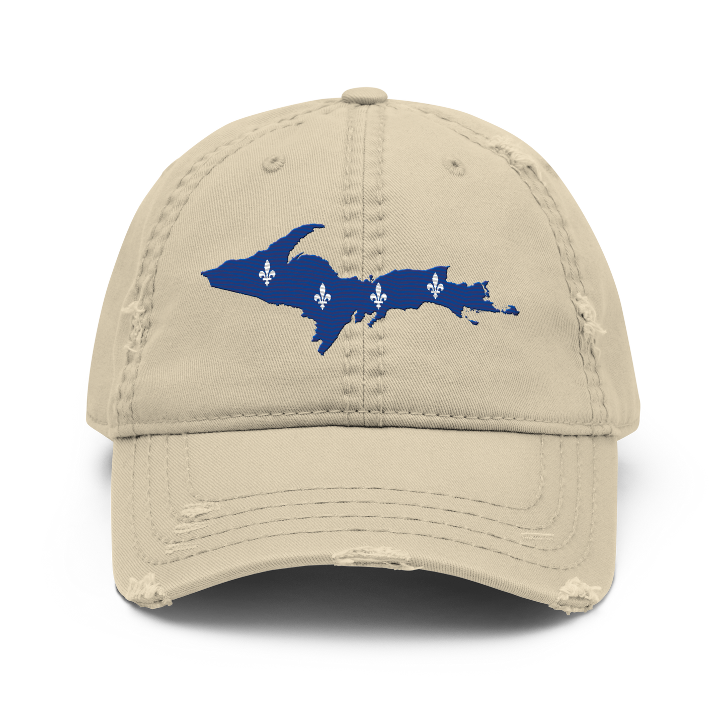 Michigan Upper Peninsula Distressed Dad Hat (French-Canadian Edition)