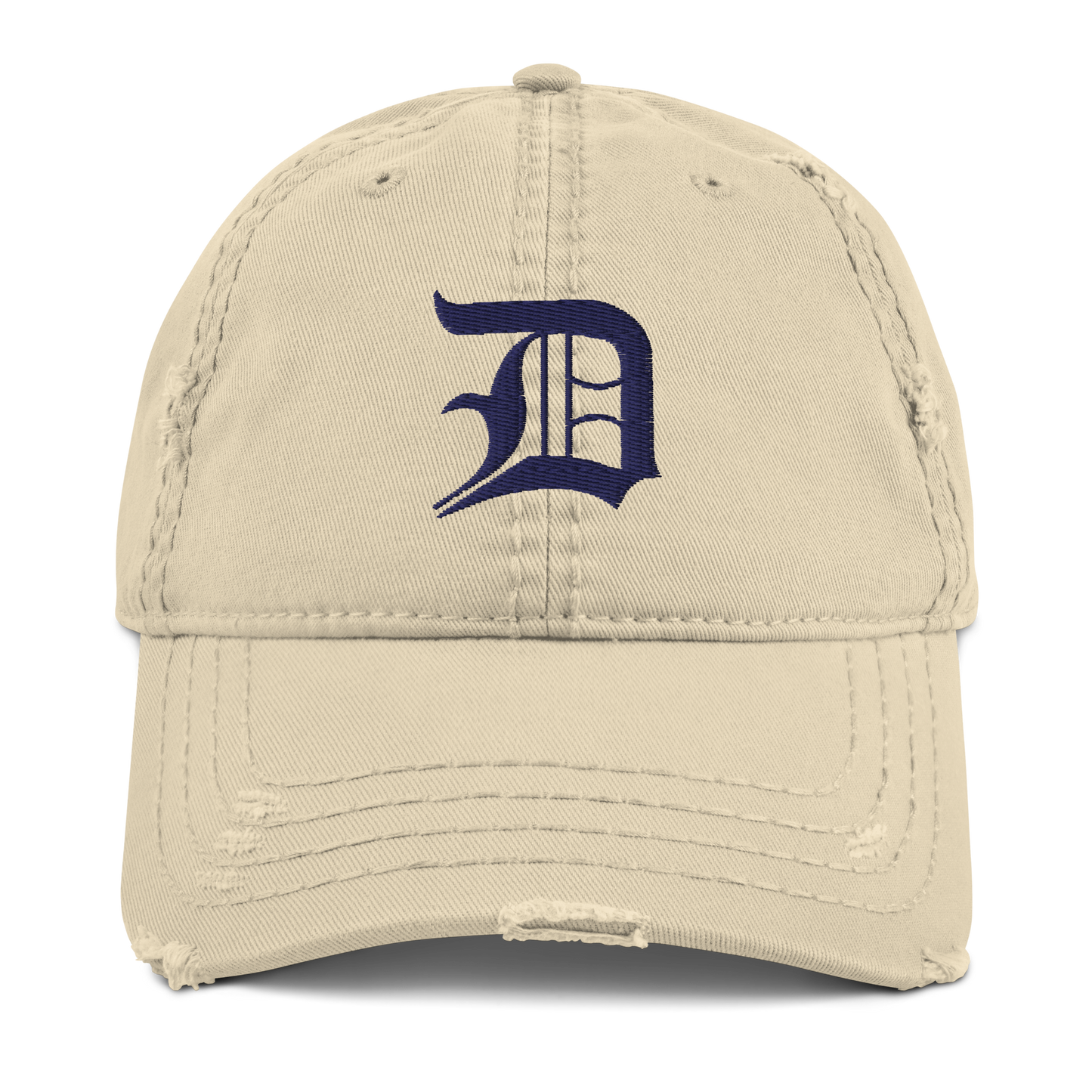 Detroit 'Old English D' Distressed Dad Hat