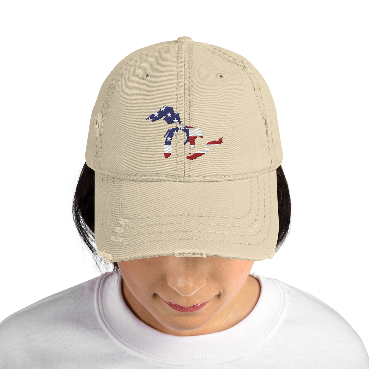 Great Lakes Distressed Dad Hat (Patriotic Edition)