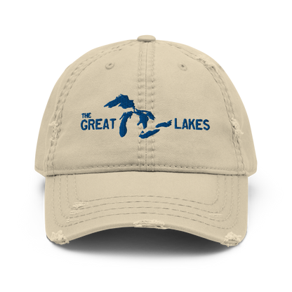 'The Great Lakes' Distressed Dad Hat