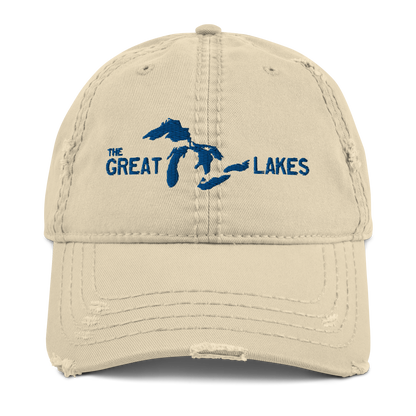 'The Great Lakes' Distressed Dad Hat