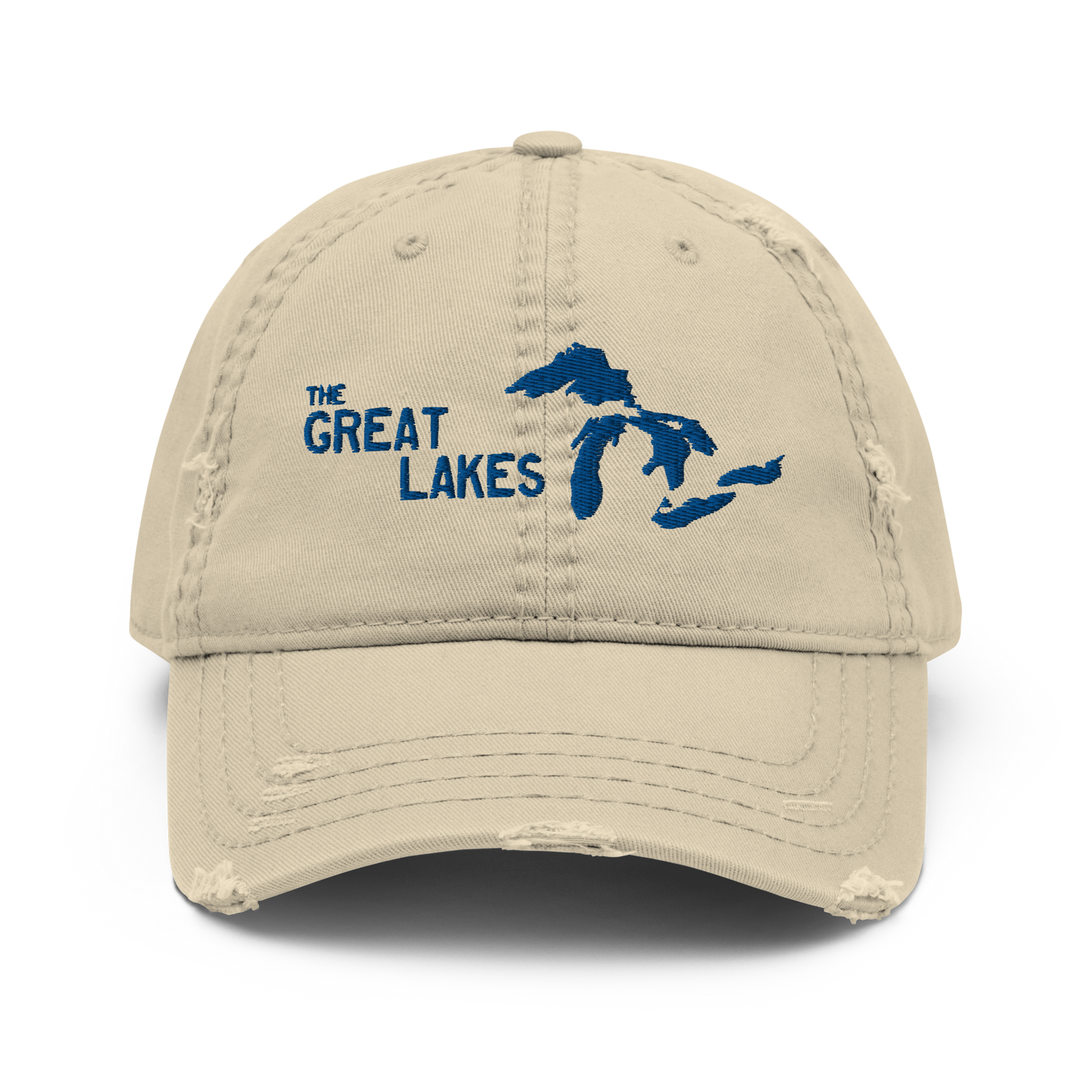 'The Great Lakes' Distressed Dad Hat