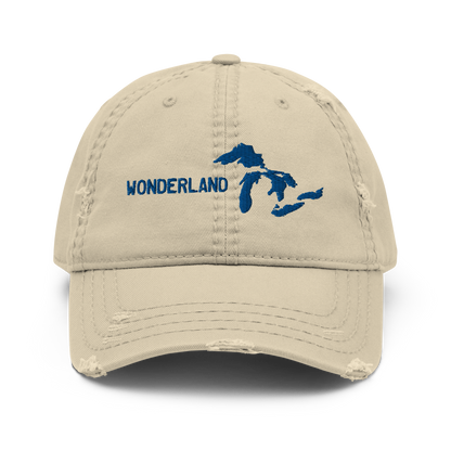 Great Lakes 'Wonderland' Distressed Dad Hat