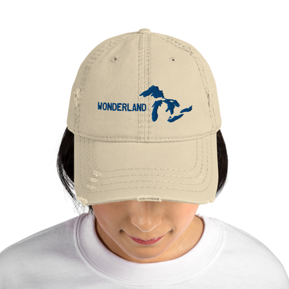 Great Lakes 'Wonderland' Distressed Dad Hat