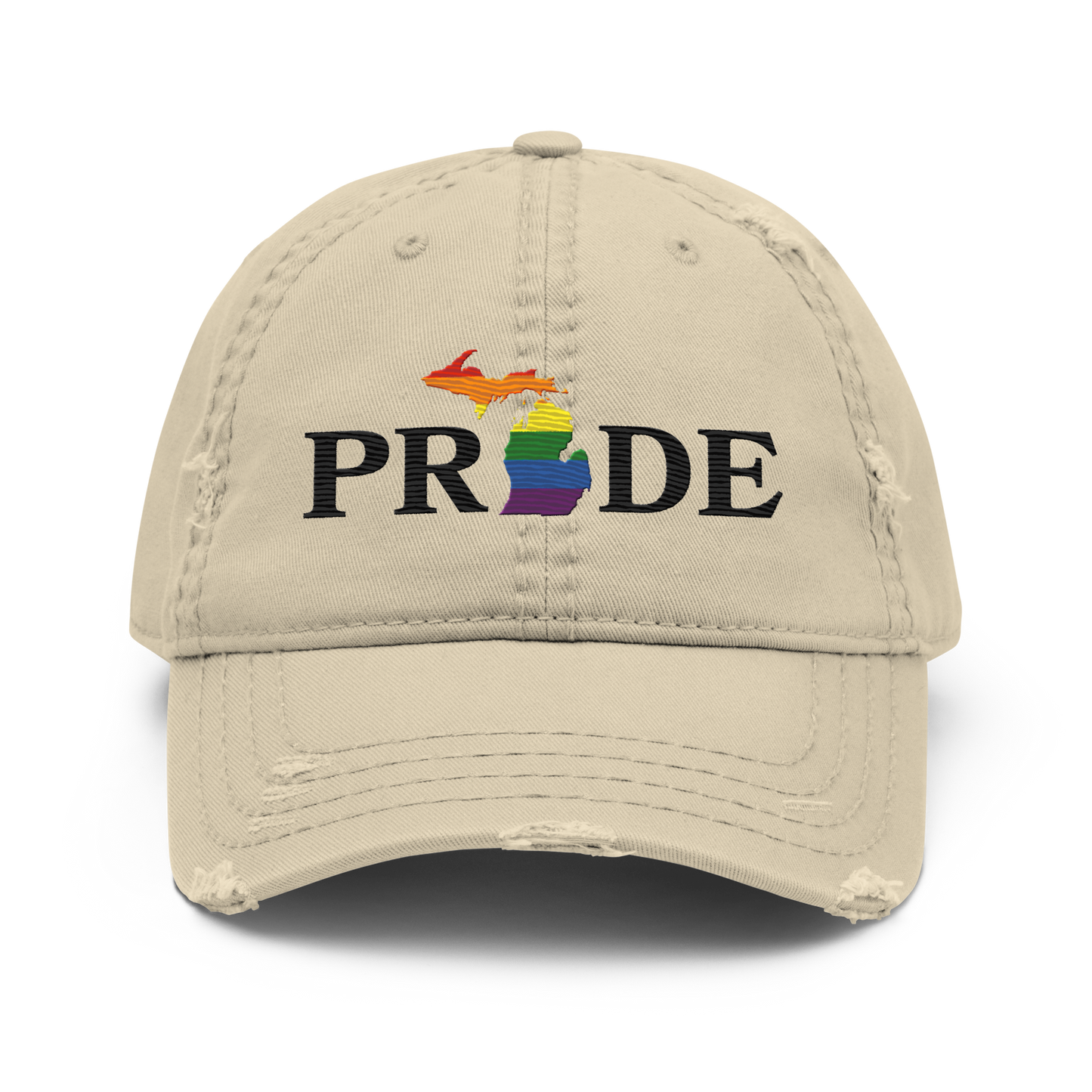 Michigan 'Pride' Distressed Dad Hat