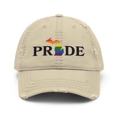 Michigan 'Pride' Distressed Dad Hat