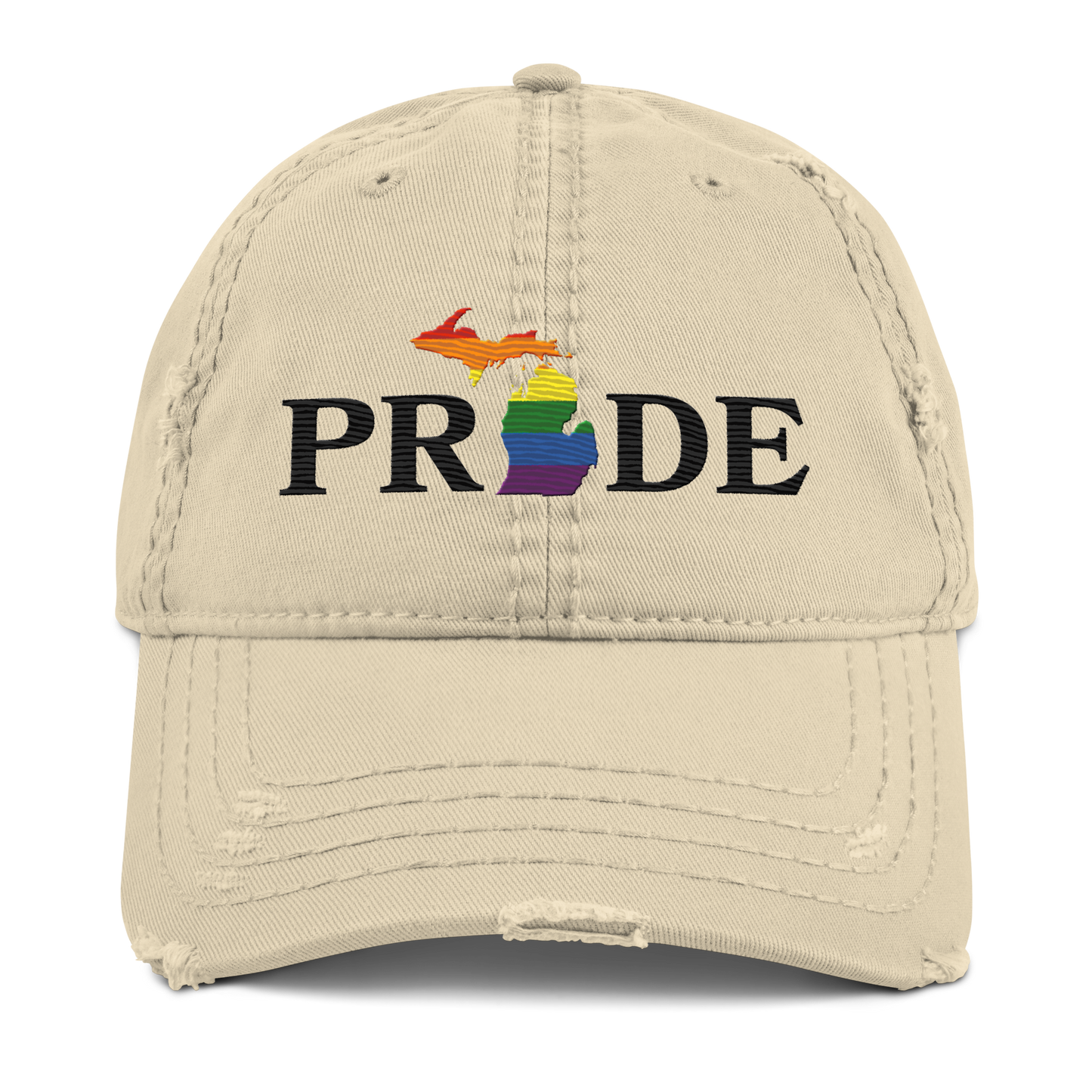 Michigan 'Pride' Distressed Dad Hat