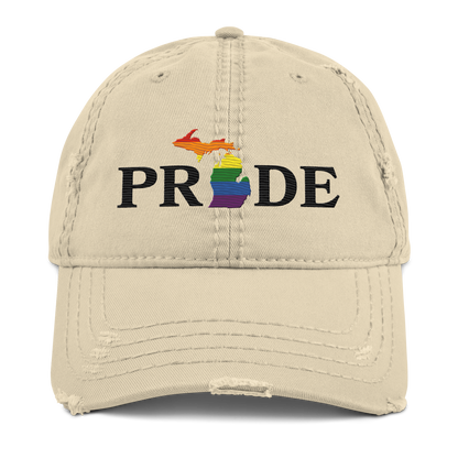 Michigan 'Pride' Distressed Dad Hat