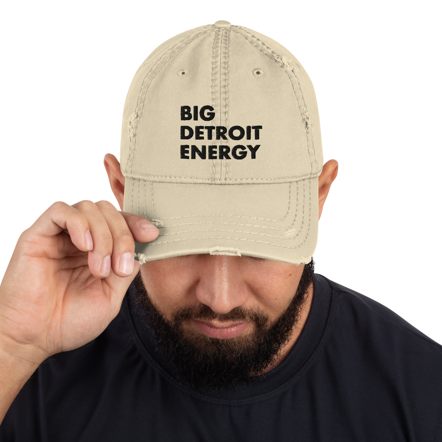 'Big Detroit Energy' Distressed Dad Hat