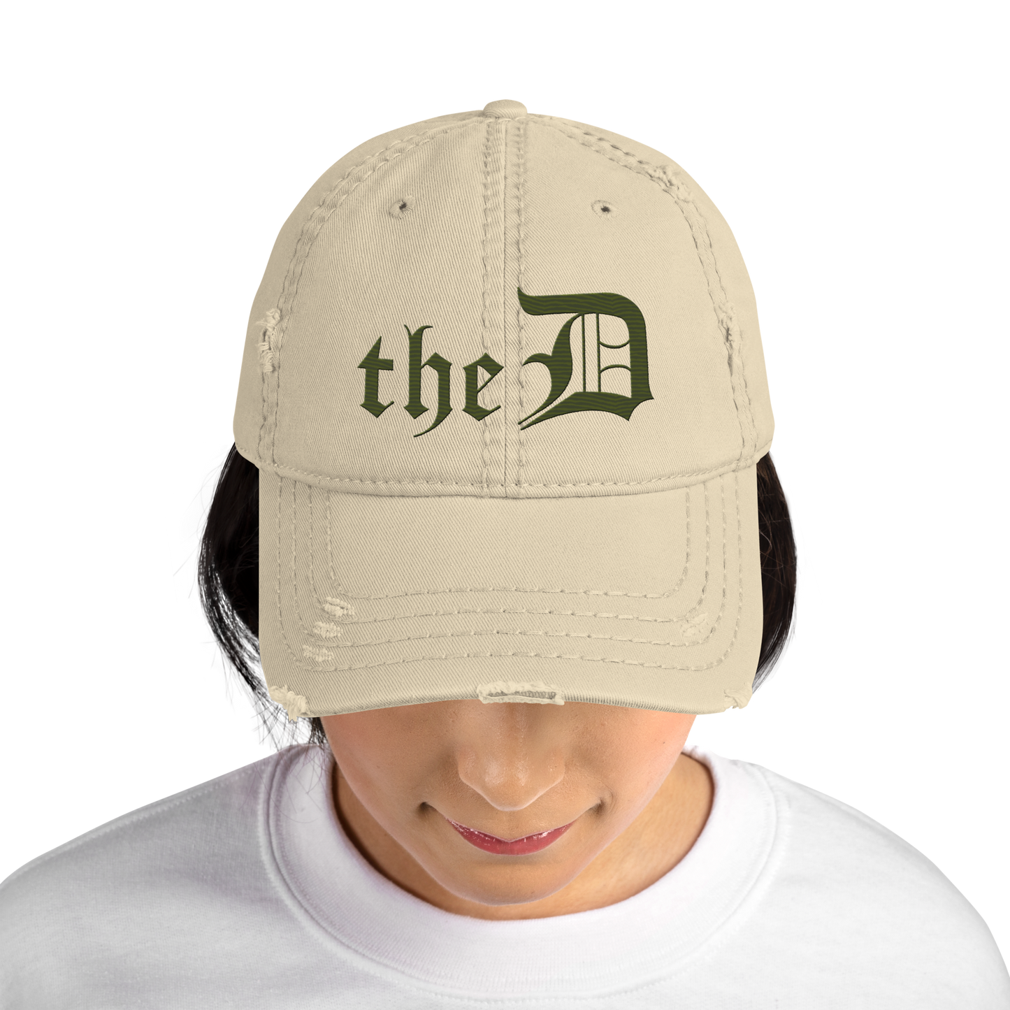 Detroit 'The D' Distressed Dad Hat