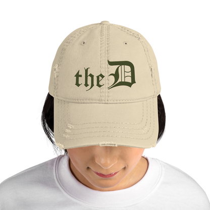 Detroit 'The D' Distressed Dad Hat