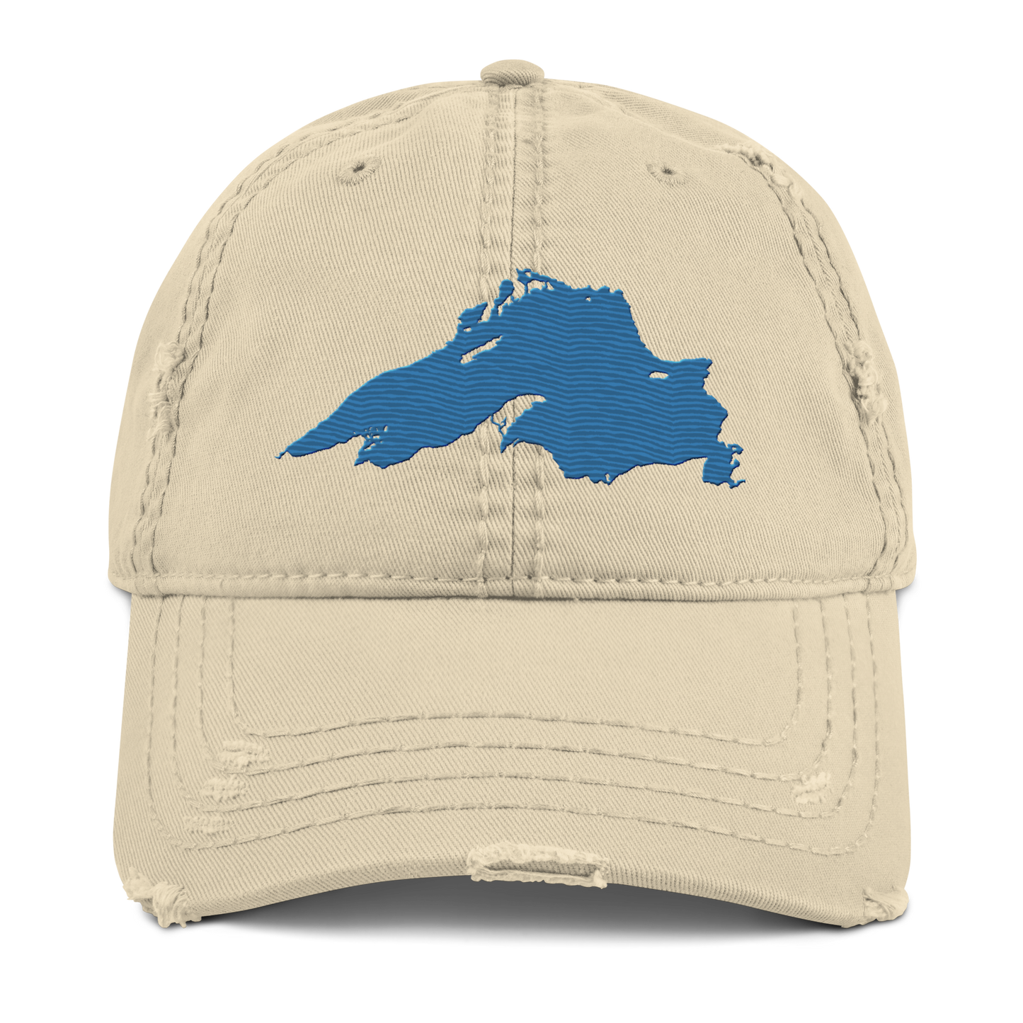 Lake Superior Distressed Dad Hat | Superior Blue