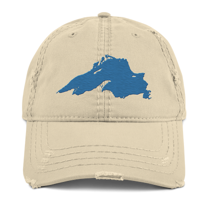 Lake Superior Distressed Dad Hat | Superior Blue