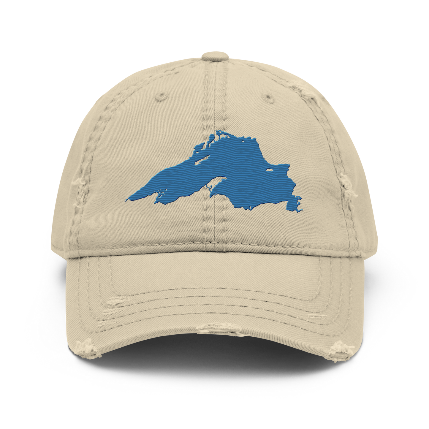 Lake Superior Distressed Dad Hat | Superior Blue