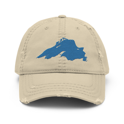 Lake Superior Distressed Dad Hat | Superior Blue