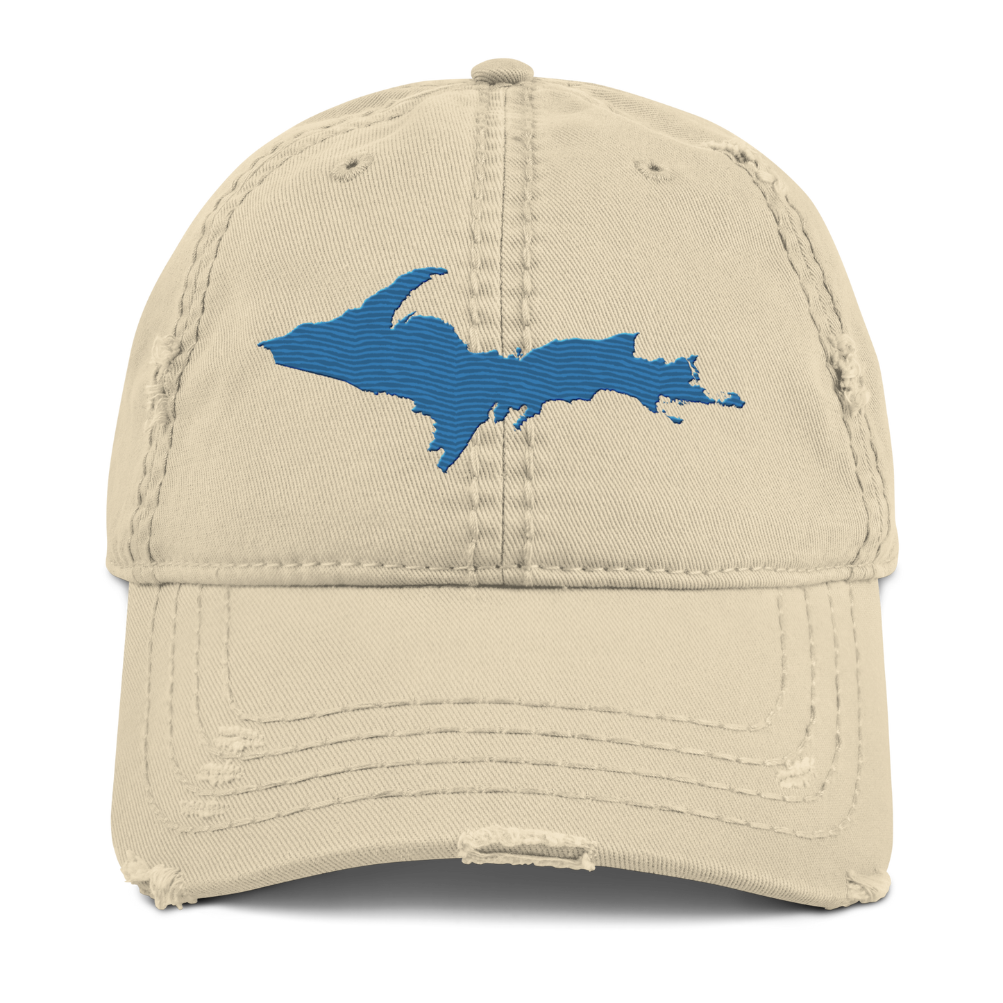 Upper Peninsula Distressed Dad Hat | Superior Blue