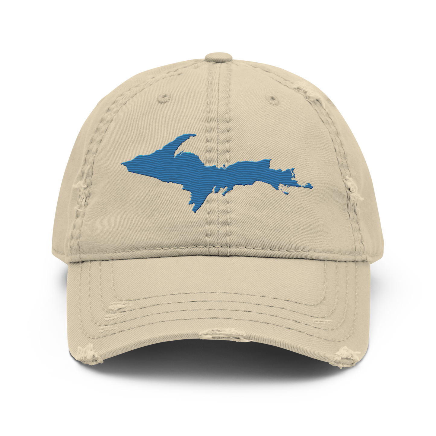 Upper Peninsula Distressed Dad Hat | Superior Blue