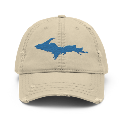 Upper Peninsula Distressed Dad Hat | Superior Blue