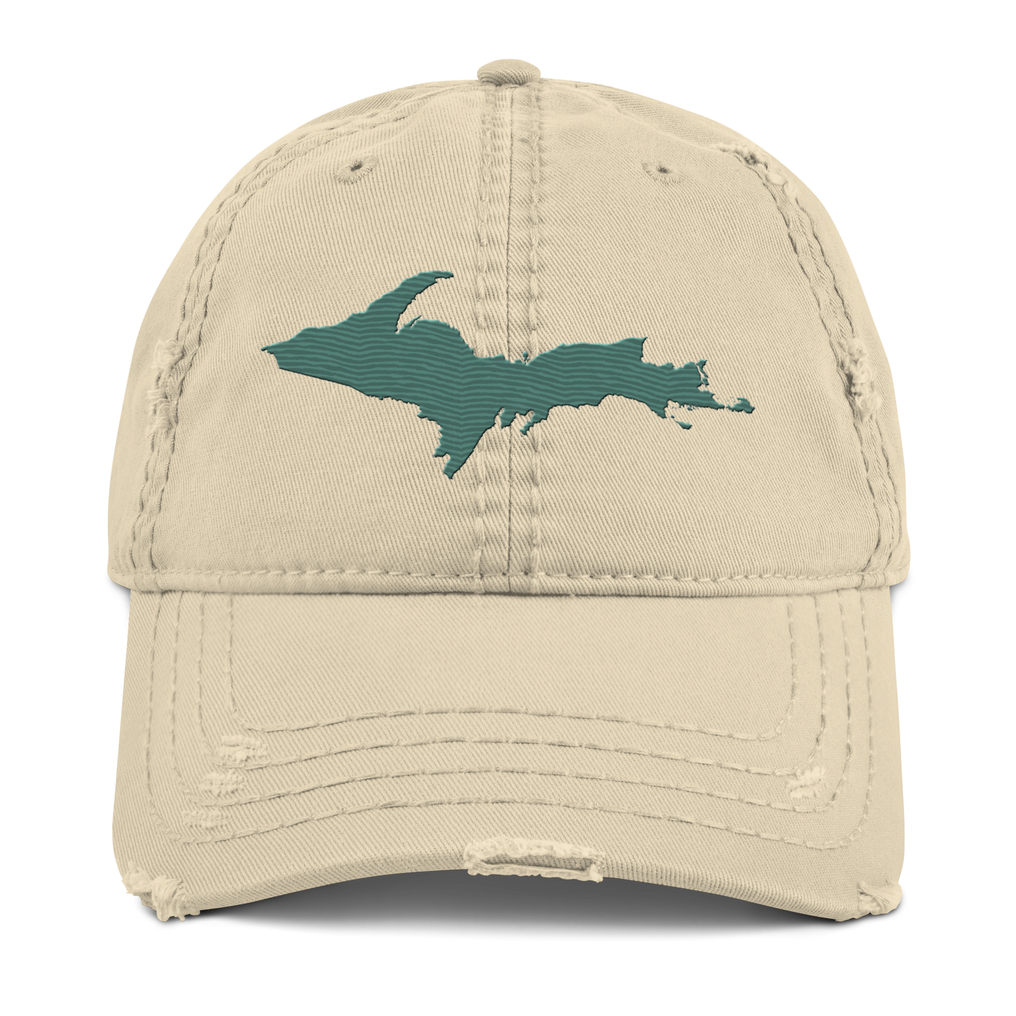 Upper Peninsula Distressed Dad Hat | Copper Green