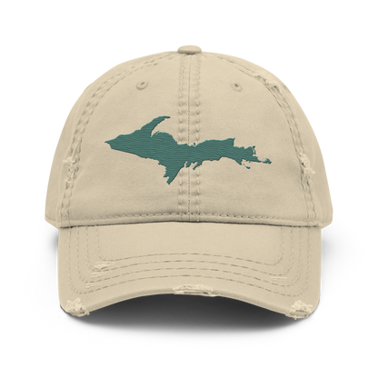 Upper Peninsula Distressed Dad Hat | Copper Green