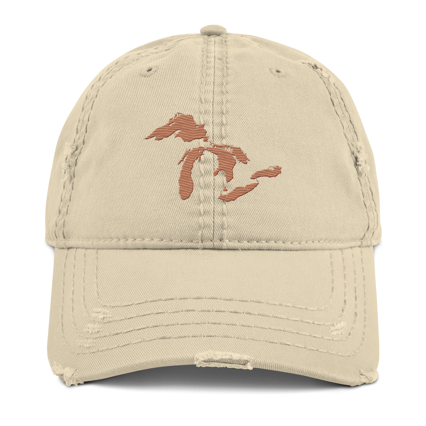 Great Lakes Distressed Dad Hat (Copper Color)