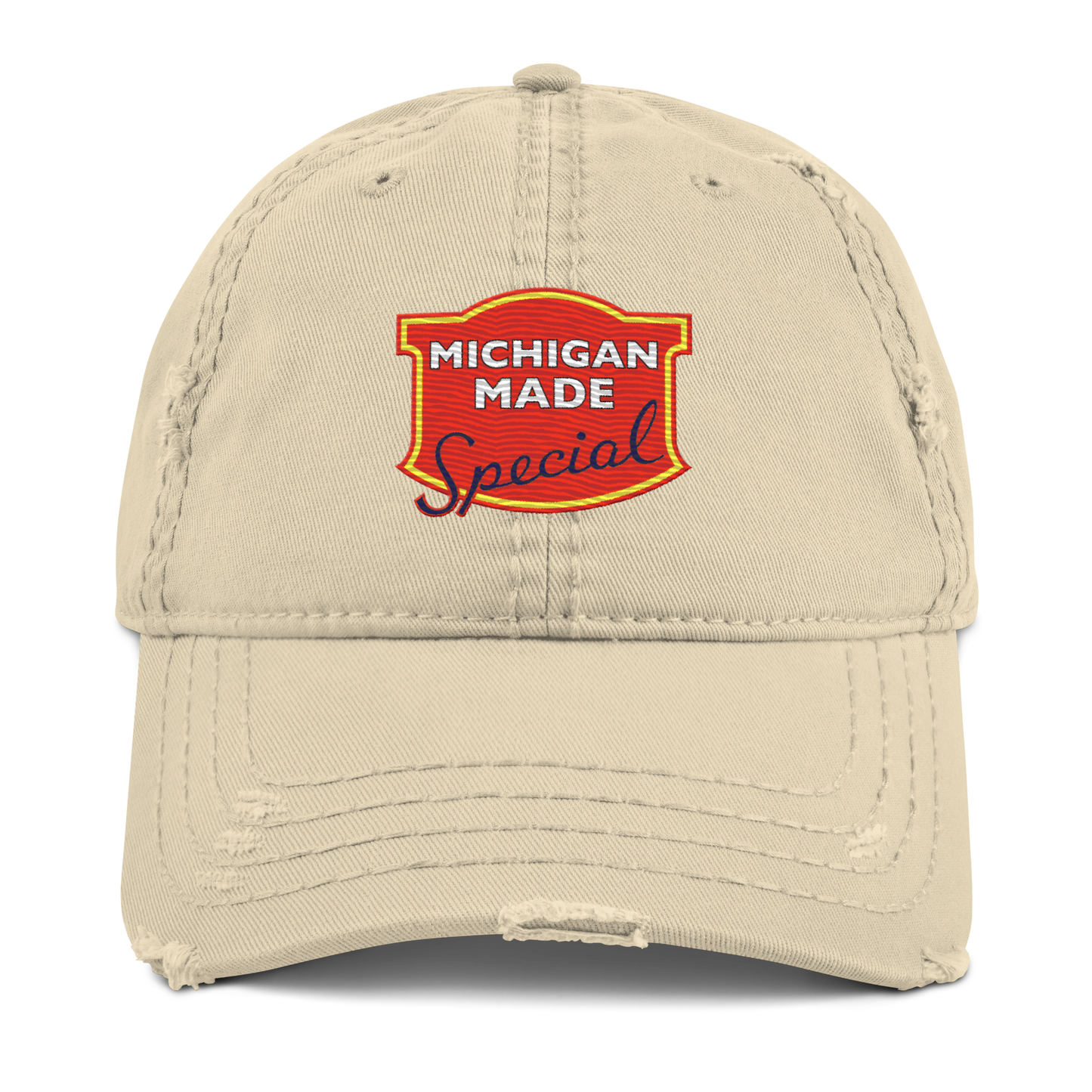 'Michigan Made' Distressed Dad Hat | Potato Chip Parody