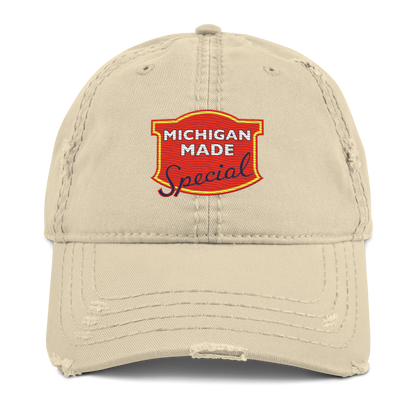 'Michigan Made' Distressed Dad Hat | Potato Chip Parody