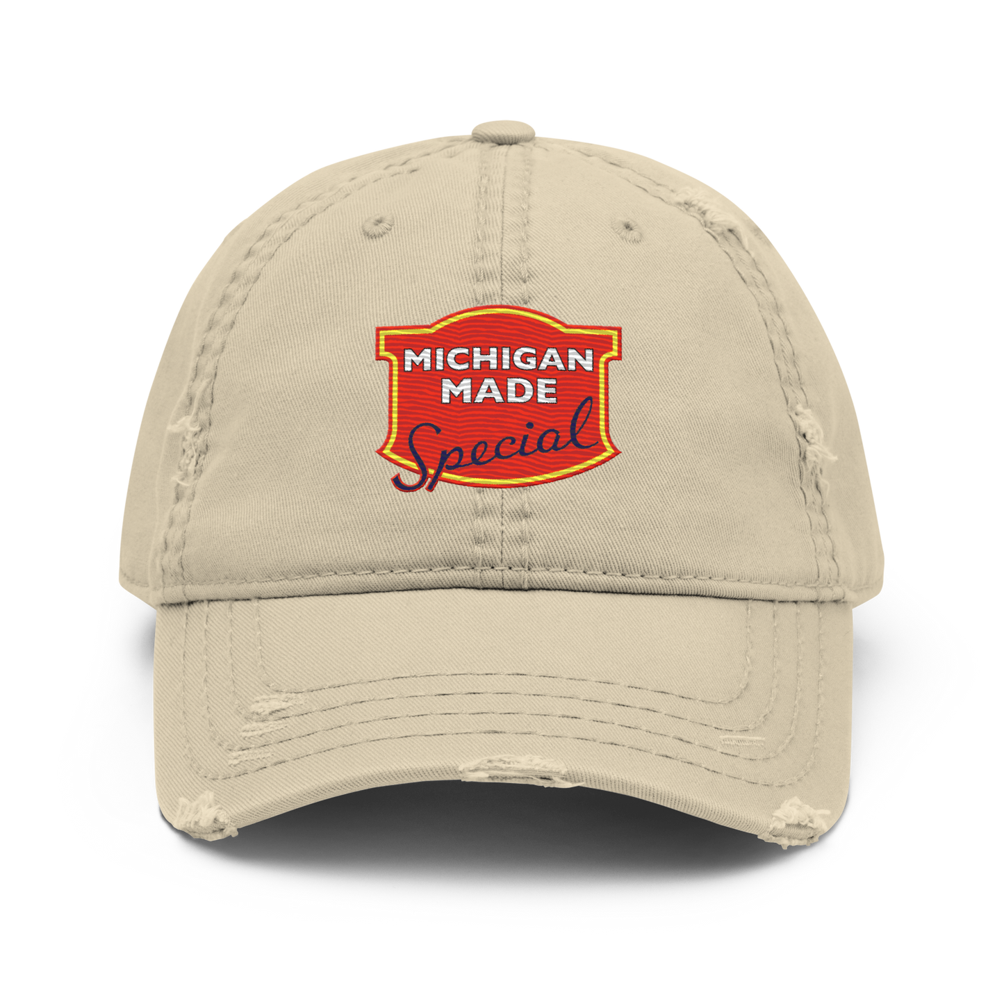 'Michigan Made' Distressed Dad Hat | Potato Chip Parody