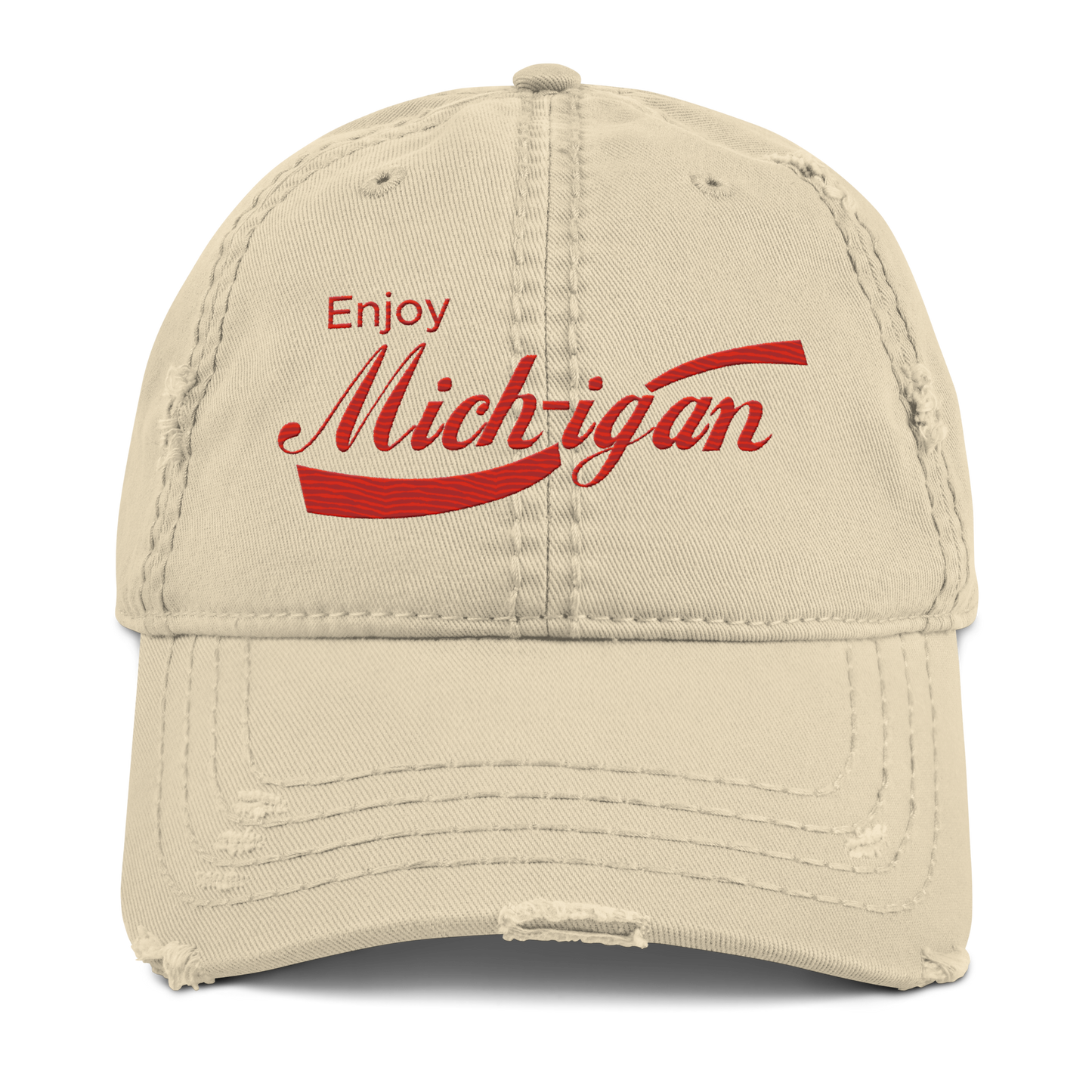 'Enjoy Michigan' Distressed Dad Hat | Sodapop Parody