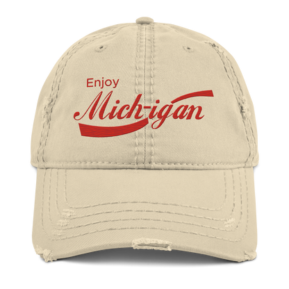 'Enjoy Michigan' Distressed Dad Hat | Sodapop Parody