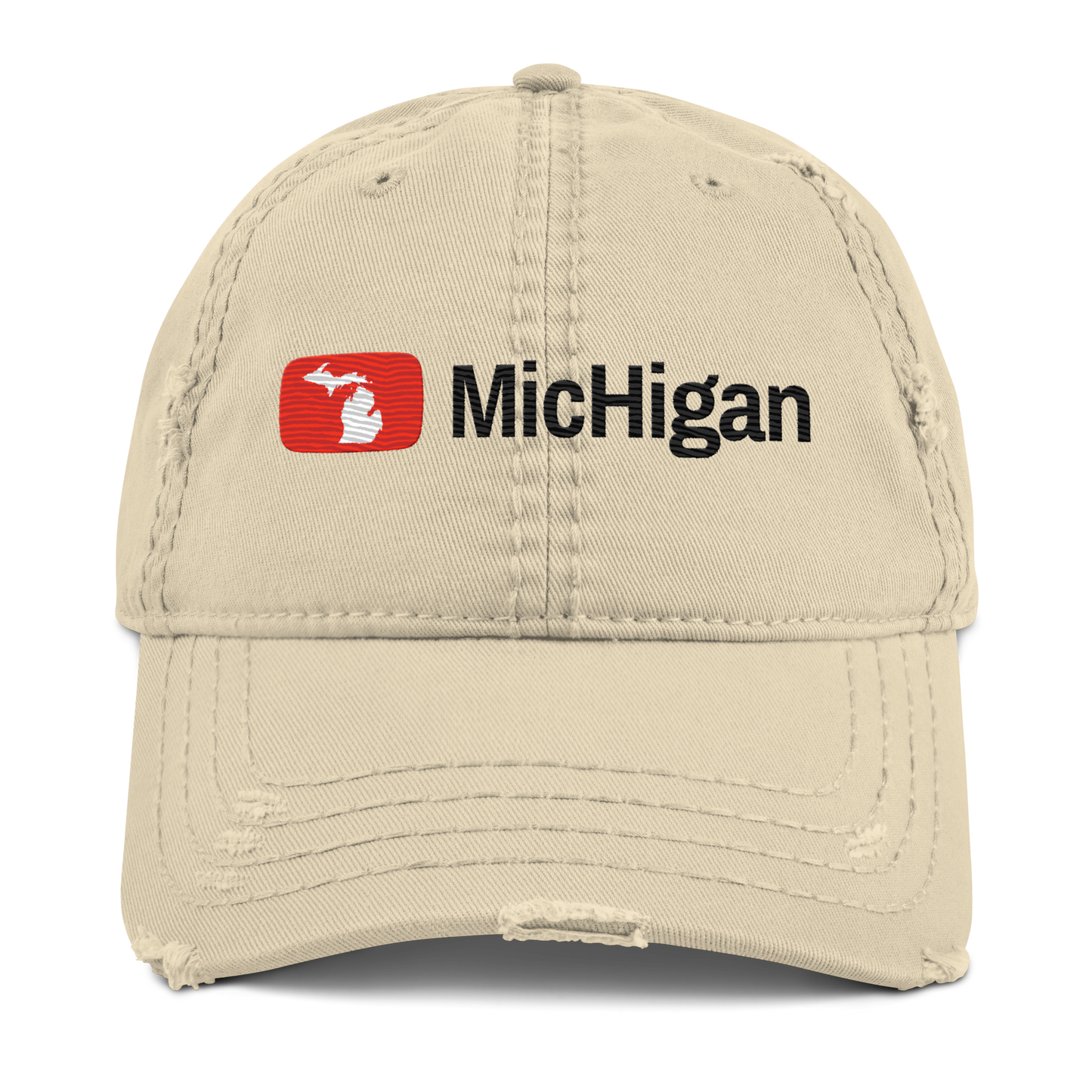 'Michigan' Distressed Dad Hat | Video Sharing Parody