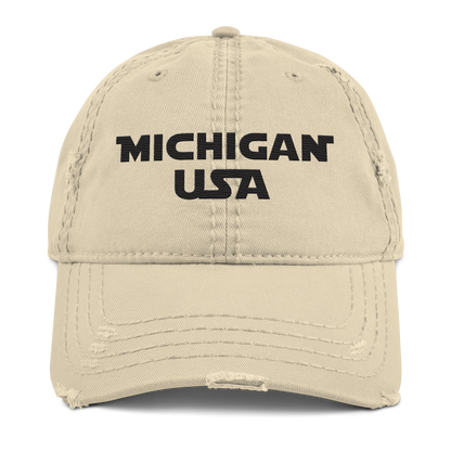 'Michigan USA' Distressed Dad Hat | Epic Sci-Fi Parody