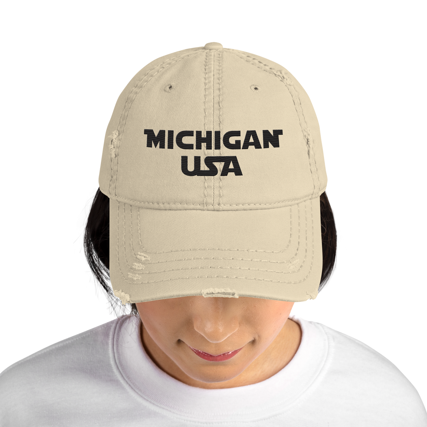 'Michigan USA' Distressed Dad Hat | Epic Sci-Fi Parody