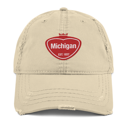 'Michigan EST. 1837' Distressed Dad Hat | Local Sodapop Parody