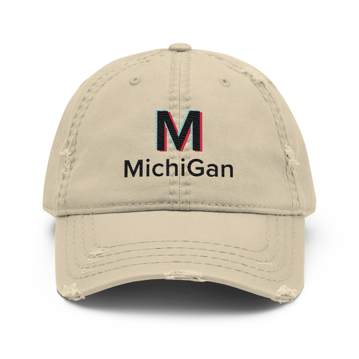 'Michigan' Distressed Dad Hat | Social Media Parody