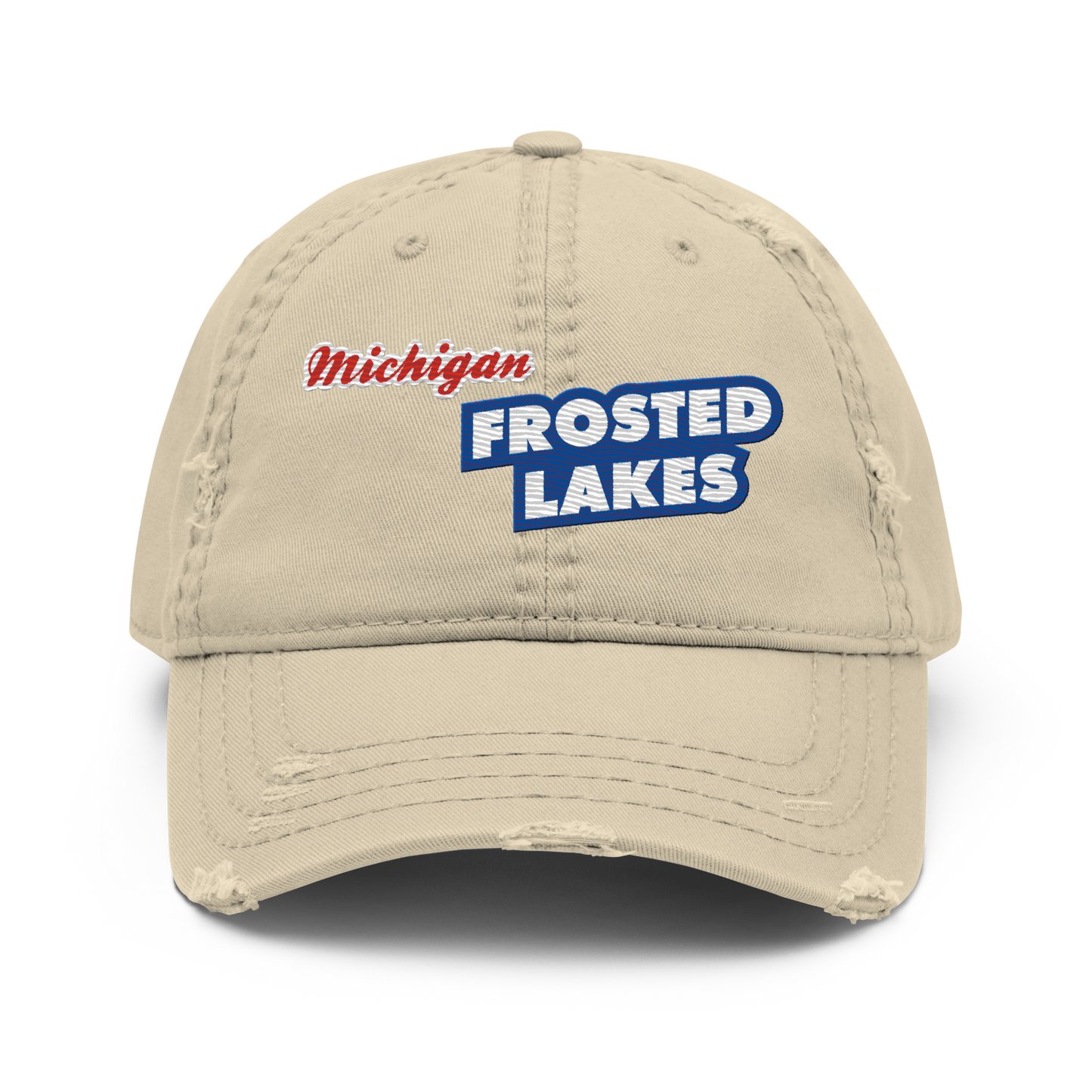 'Michigan Frosted Lakes' Distressed Dad Hat | Cereal Parody