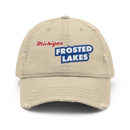 'Michigan Frosted Lakes' Distressed Dad Hat | Cereal Parody