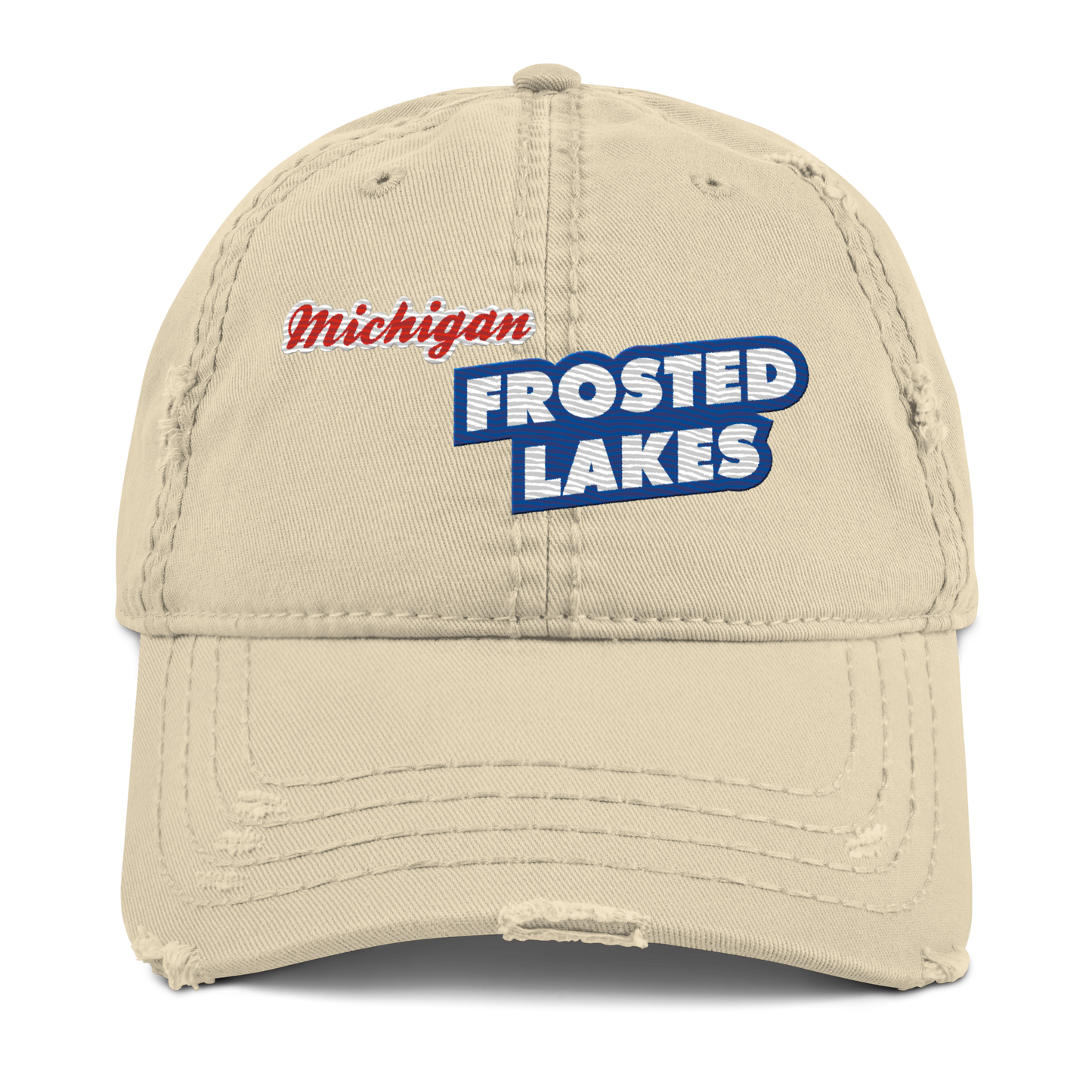 'Michigan Frosted Lakes' Distressed Dad Hat | Cereal Parody