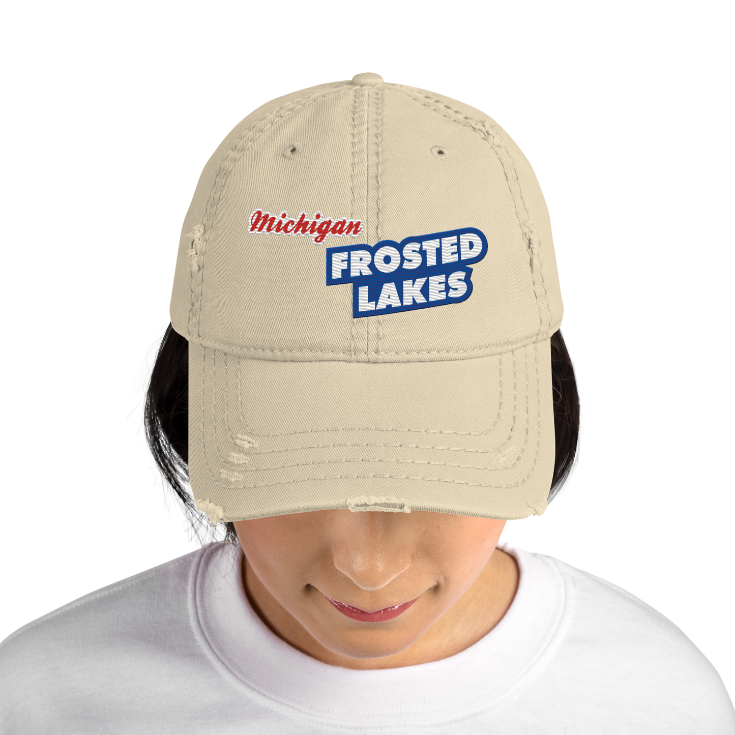 'Michigan Frosted Lakes' Distressed Dad Hat | Cereal Parody