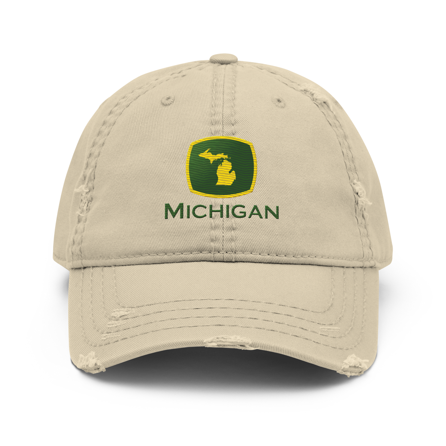 'Michigan' Distressed Dad Hat | Tractor Parody