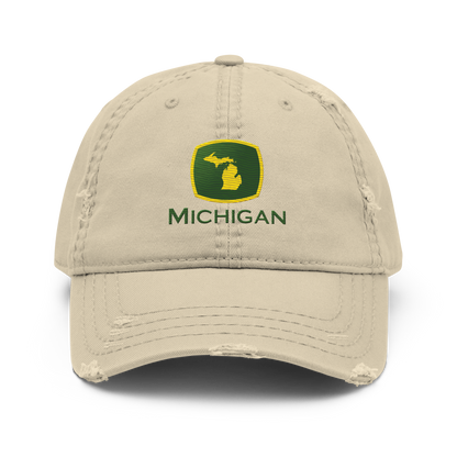 'Michigan' Distressed Dad Hat | Tractor Parody