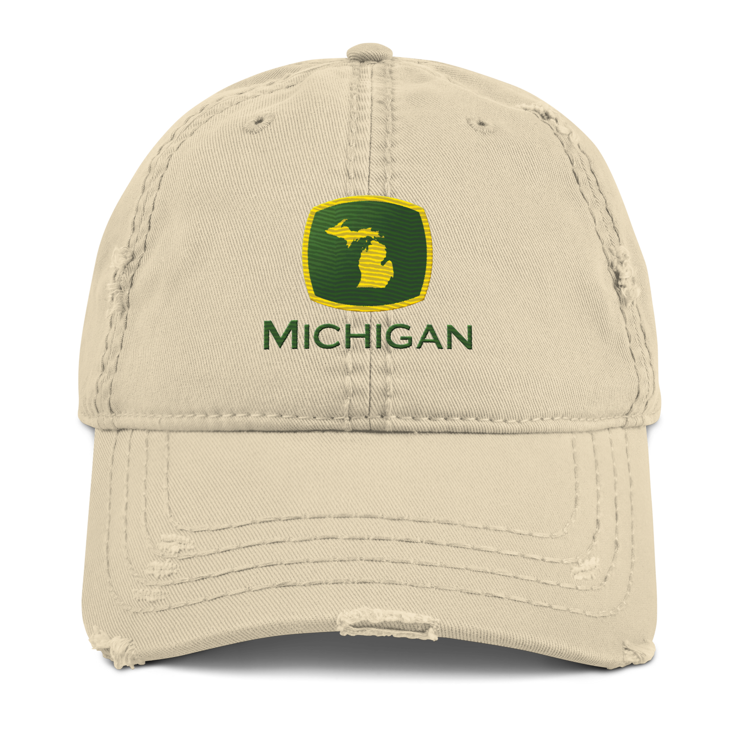 'Michigan' Distressed Dad Hat | Tractor Parody