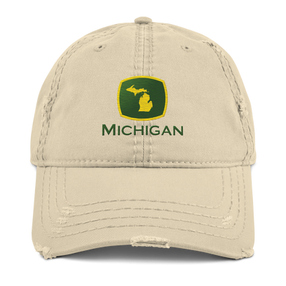 'Michigan' Distressed Dad Hat | Tractor Parody