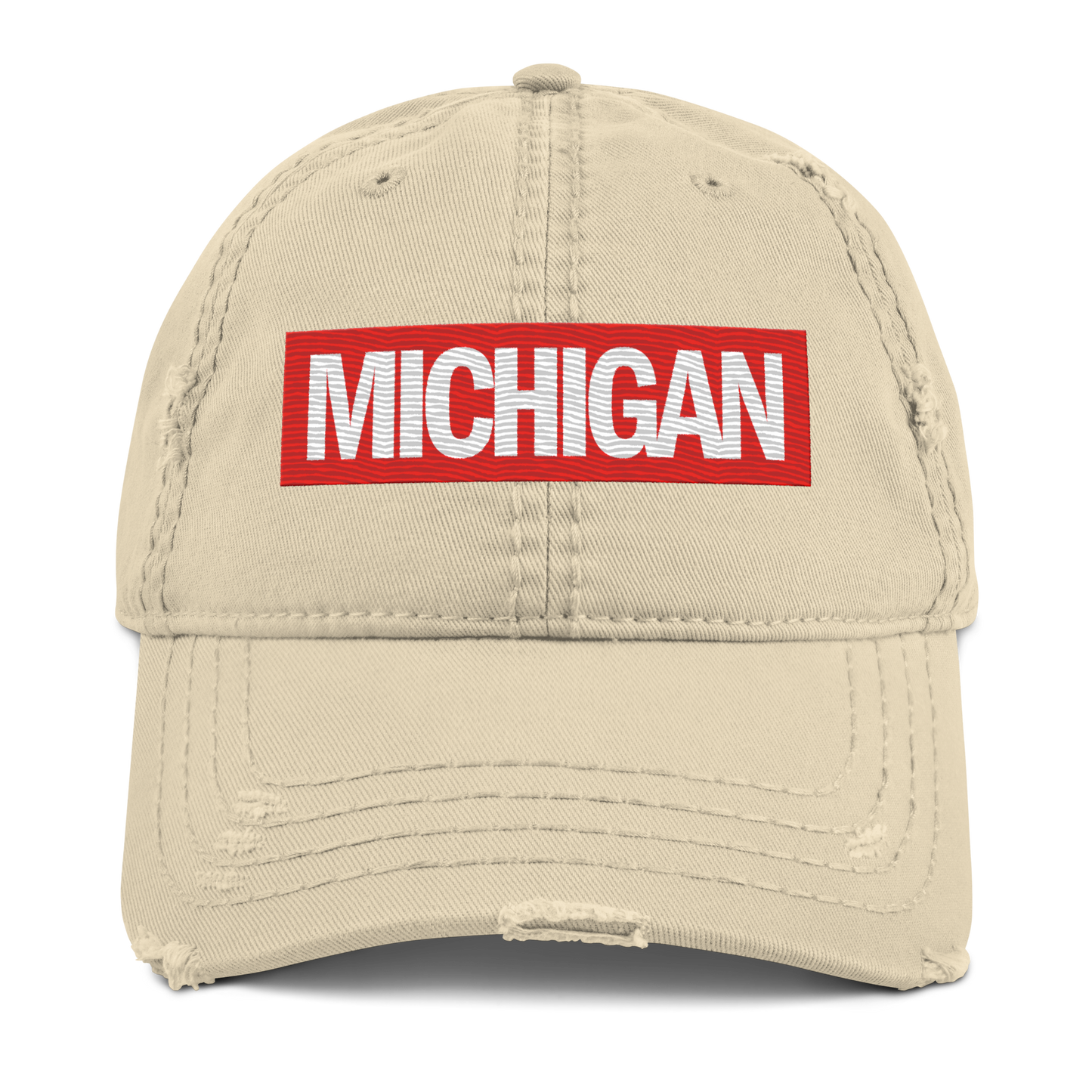 'Michigan' Distressed Dad Hat | Superhero Factory Parody