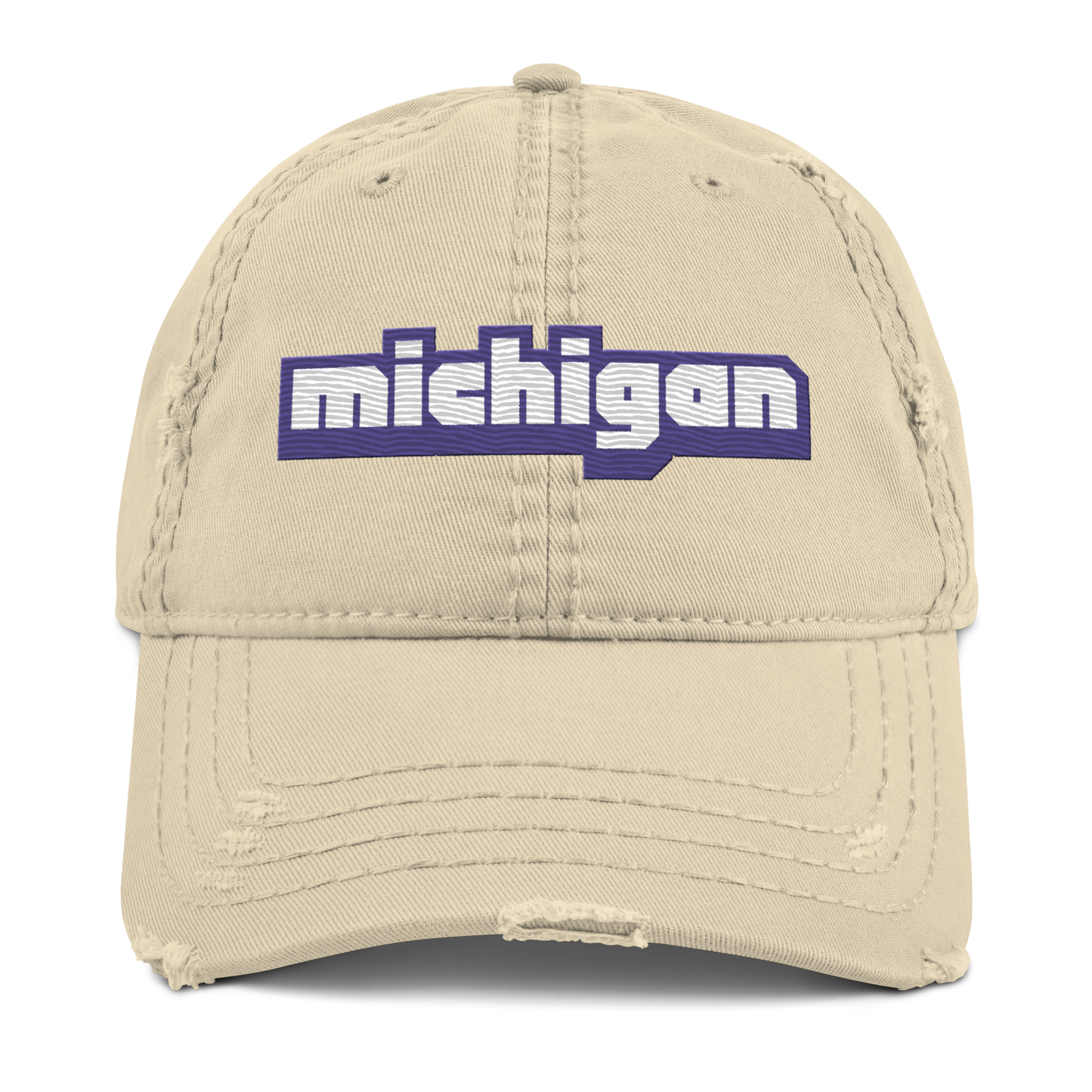 'Michigan' Distressed Dad Hat | Livestreaming Parody