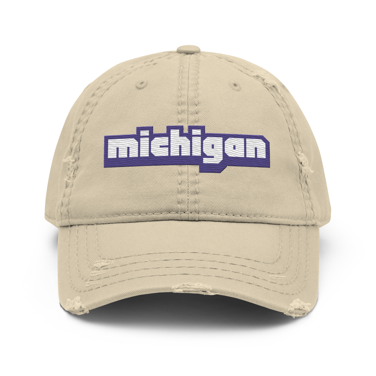 'Michigan' Distressed Dad Hat | Livestreaming Parody